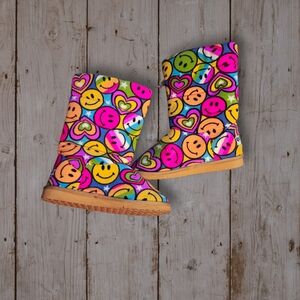 Melissa & Doug Colorful Smiley Face Kids Boots